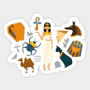 Egyptian history pharaoh Sticker